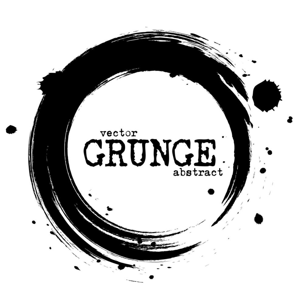 Abstract grunge circle shapes  Vector