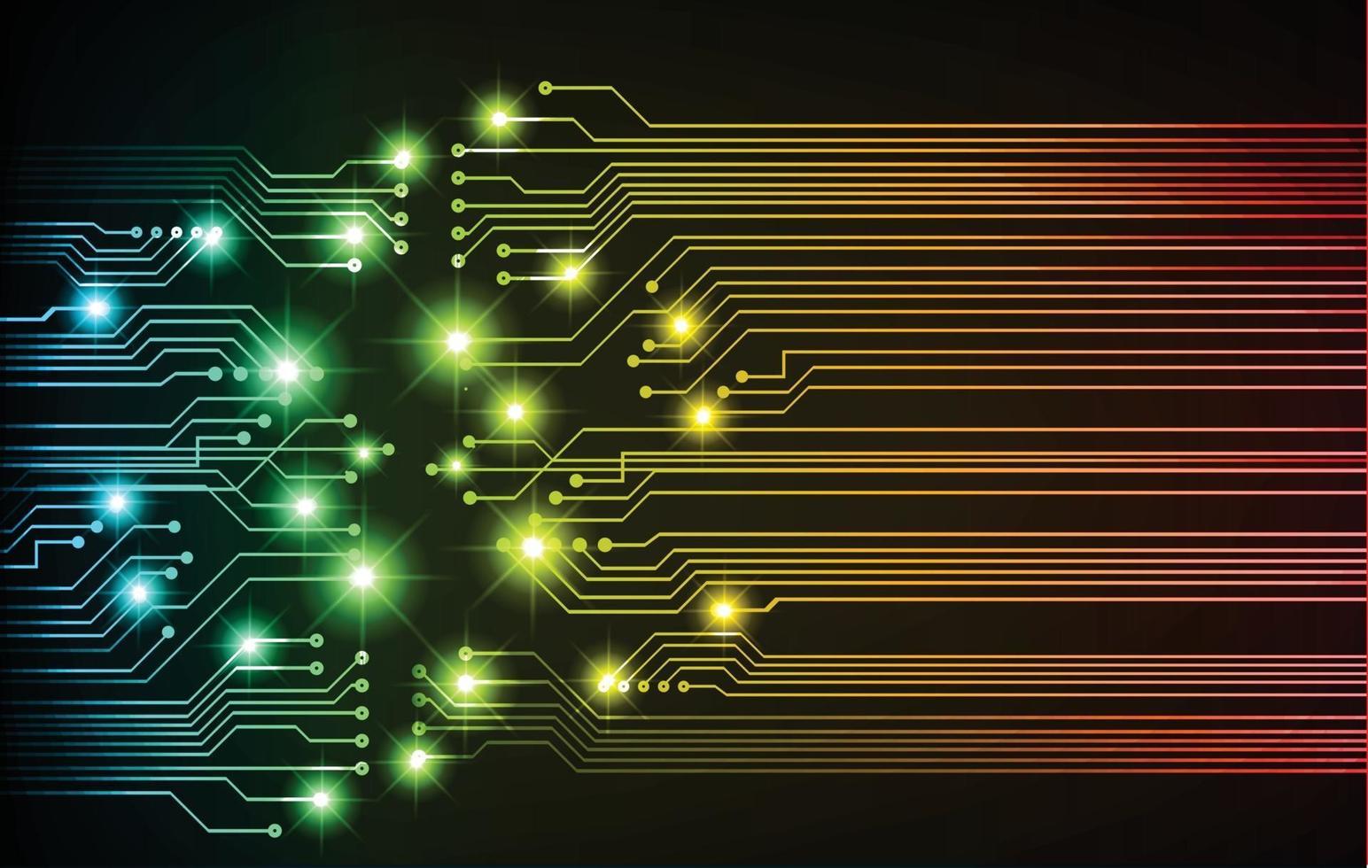 cyber circuit future technology concept background vector