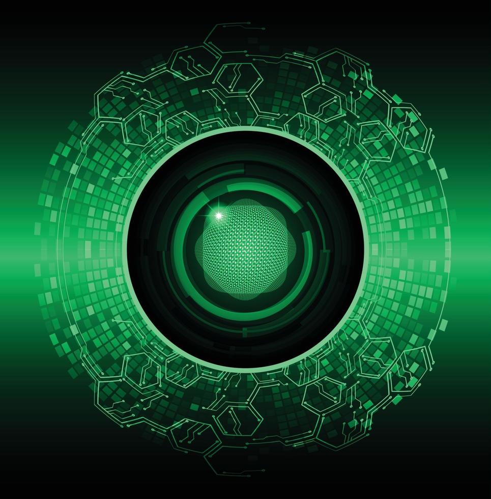 cyber eye circuit future technology concept background vector