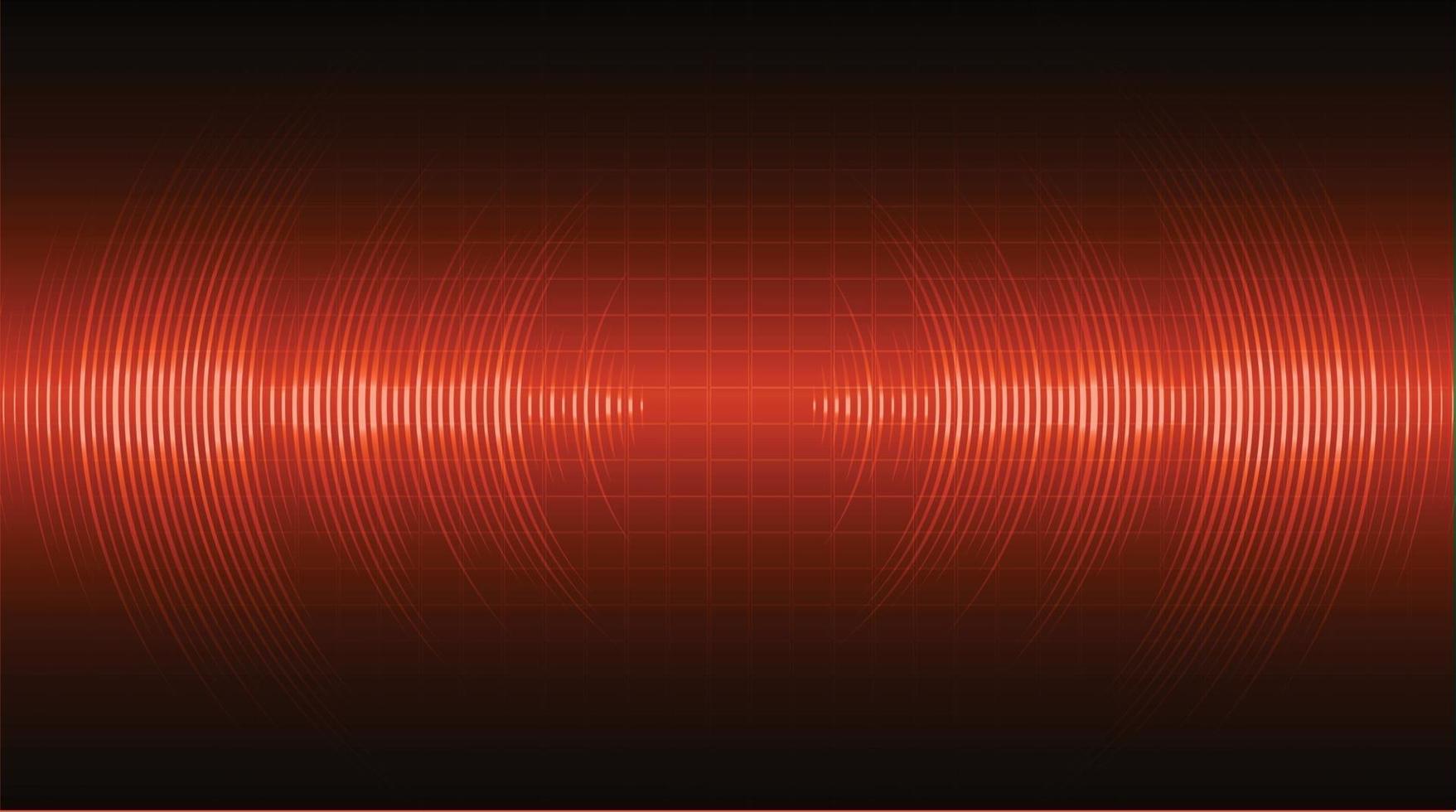 Sound waves oscillating dark light vector