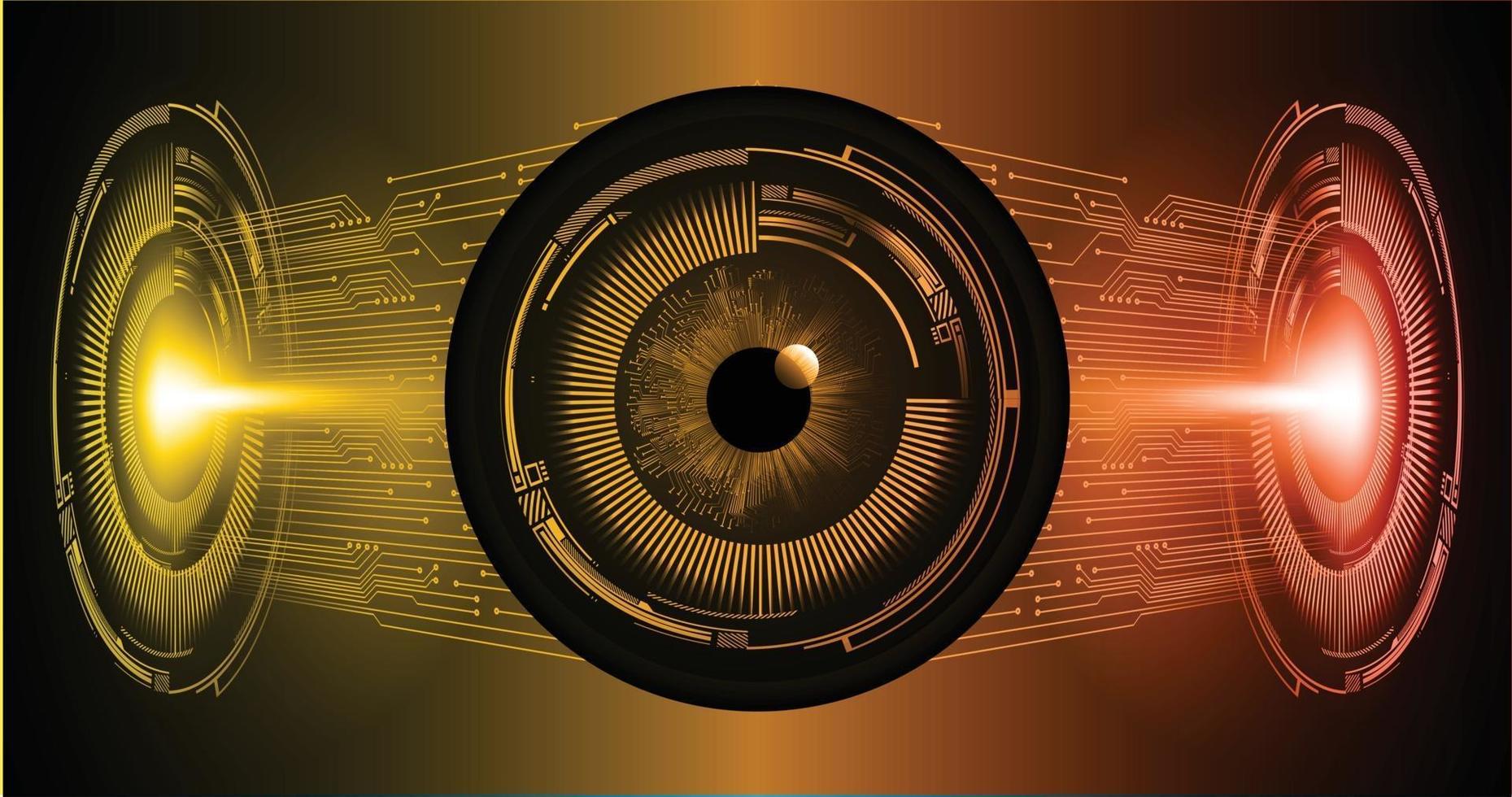 cyber eye circuit future technology concept background vector