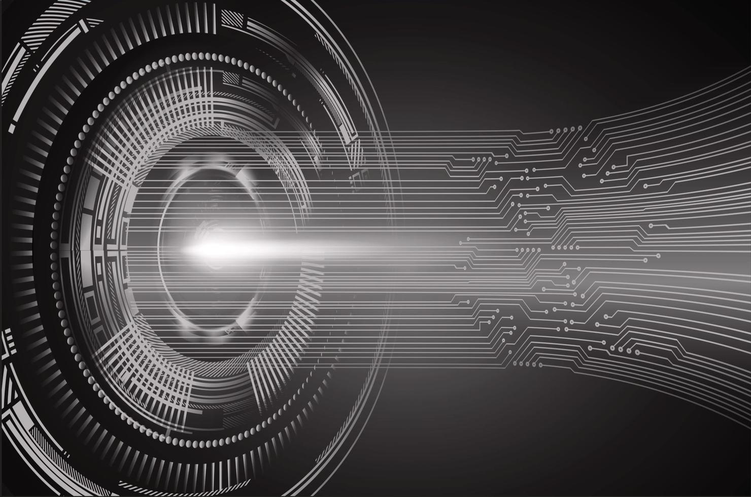 cyber eye circuit future technology concept background vector