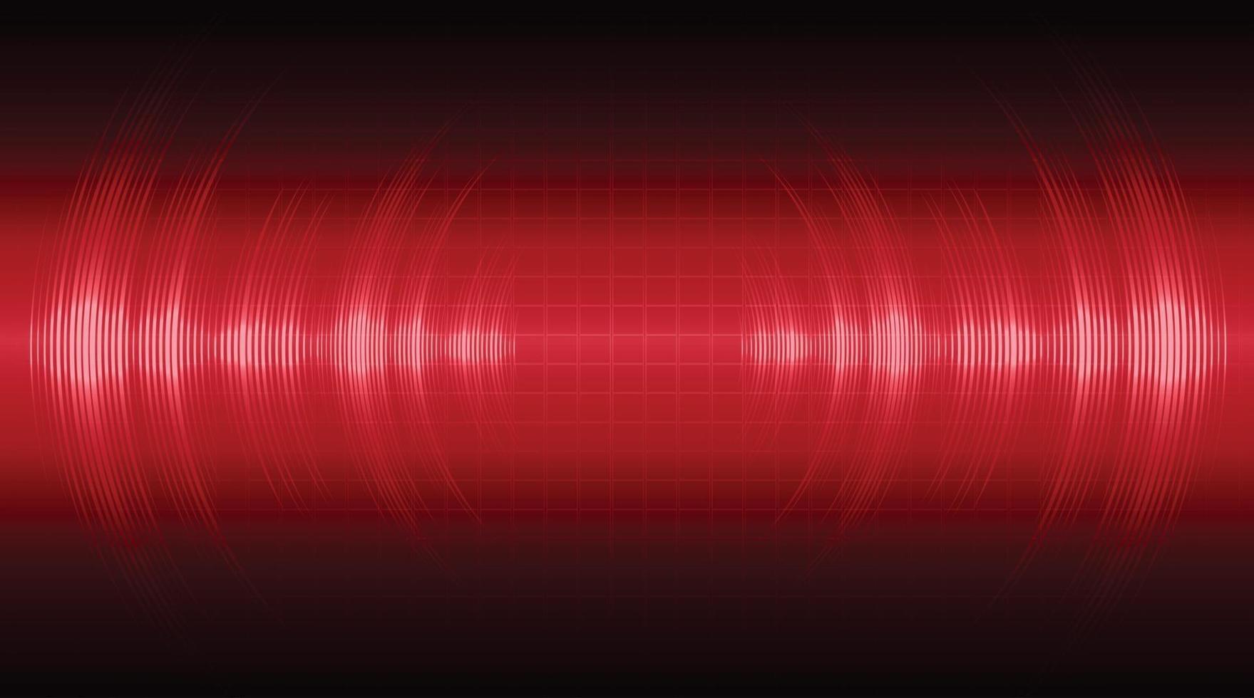 ondas de sonido oscilando luz oscura vector