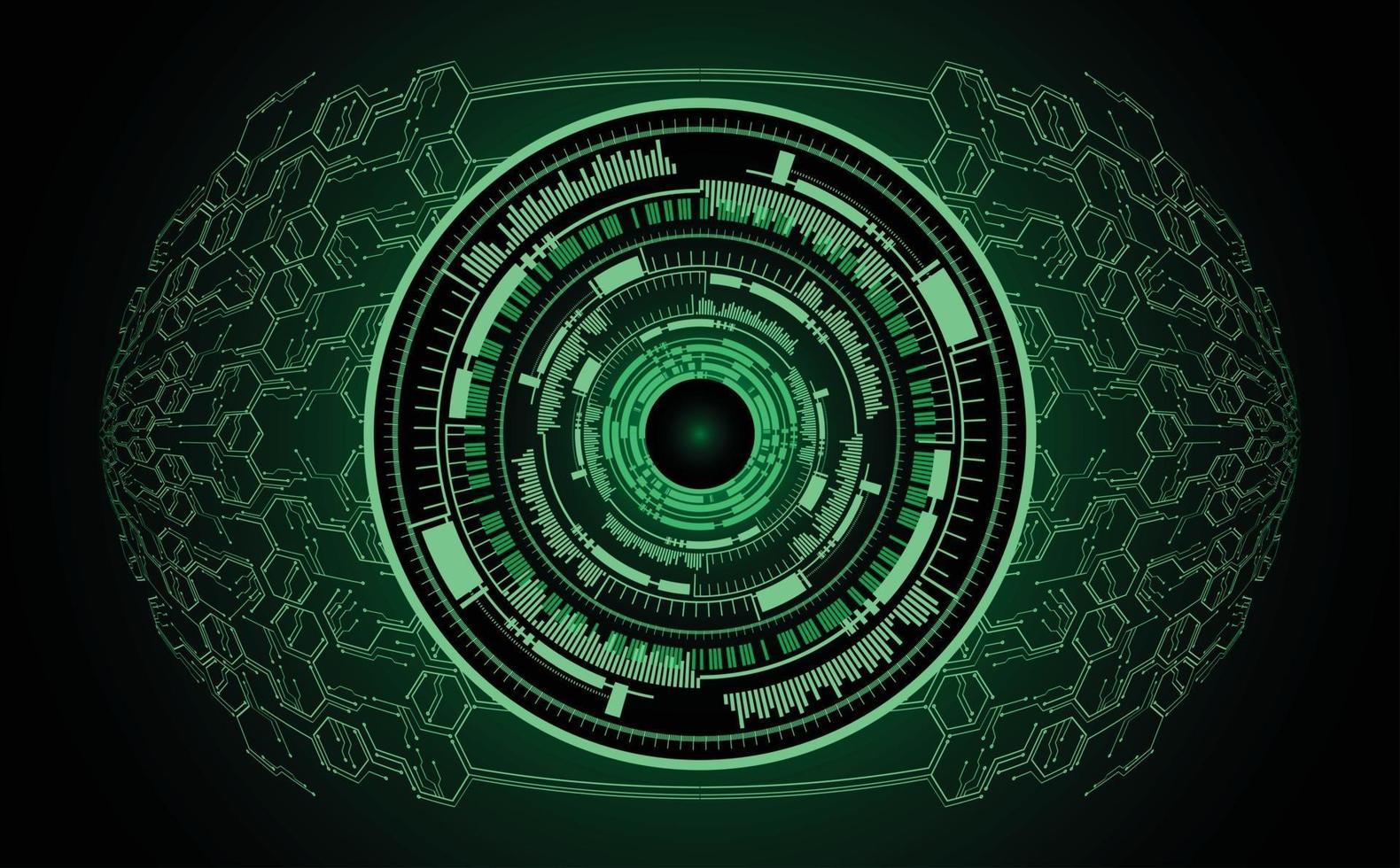 cyber eye circuit future technology concept background vector