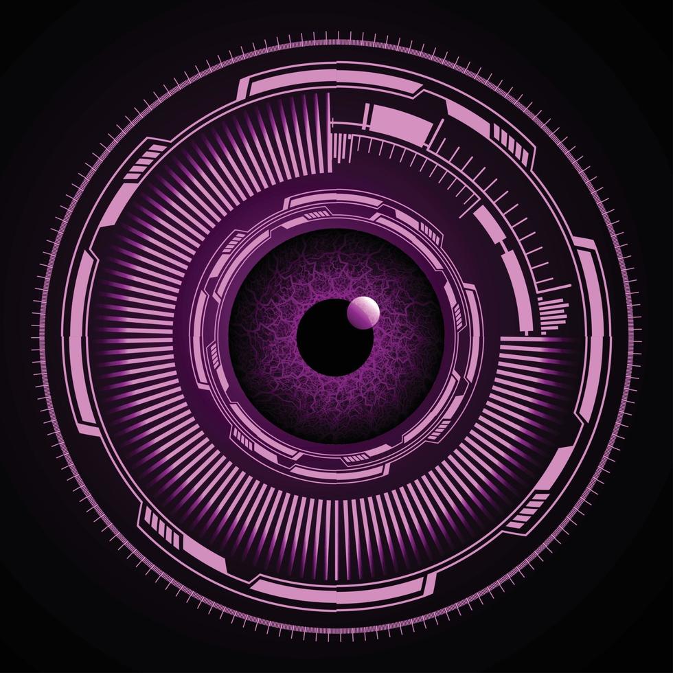 cyber eye circuit future technology concept background vector