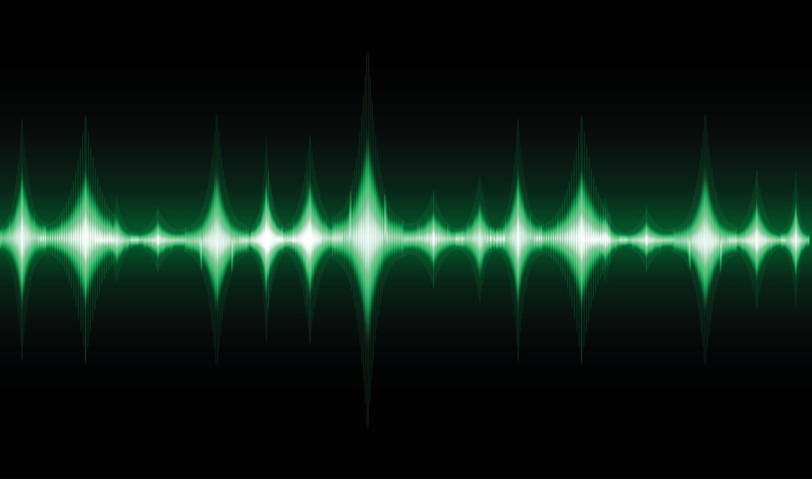 Sound waves oscillating dark light vector