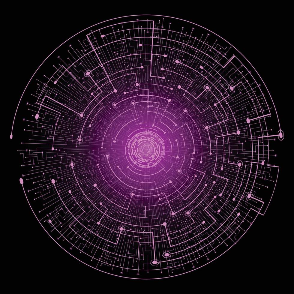 eye cyber circuit future technology concept background vector