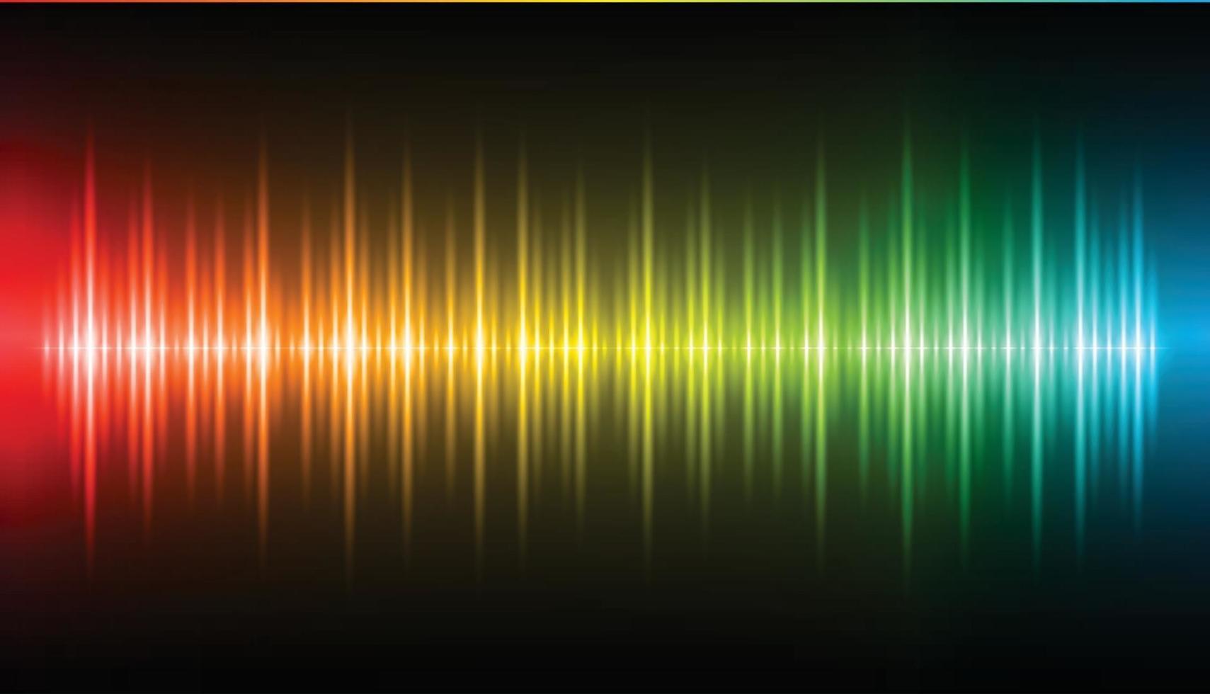 Sound waves oscillating dark light vector