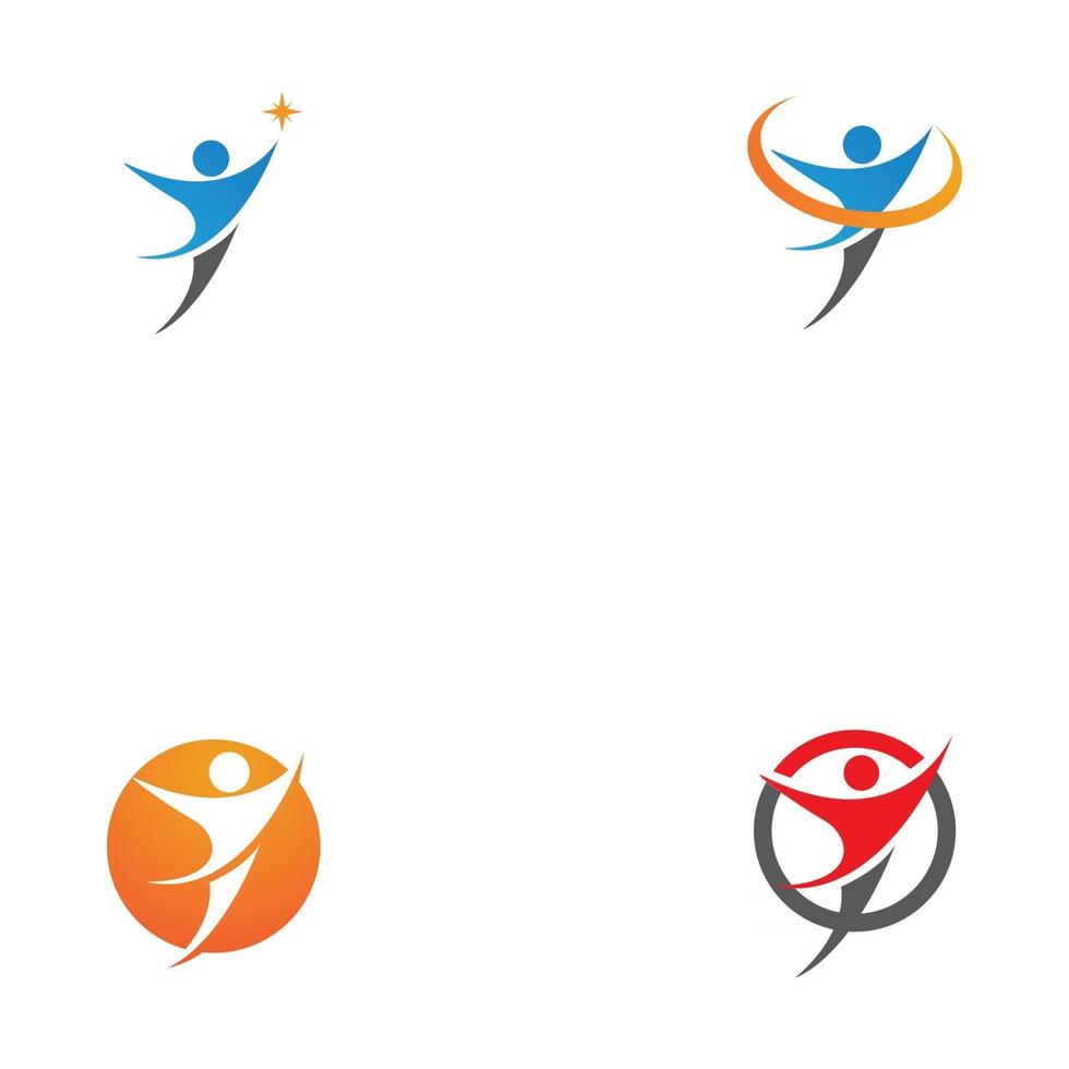 Health people logo vector template