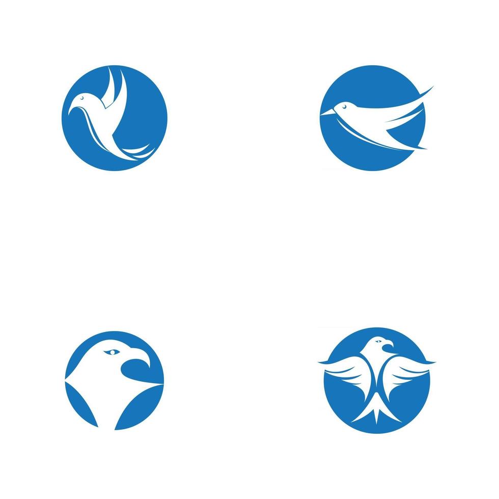 plantilla de vector de logotipo de alas de pájaro