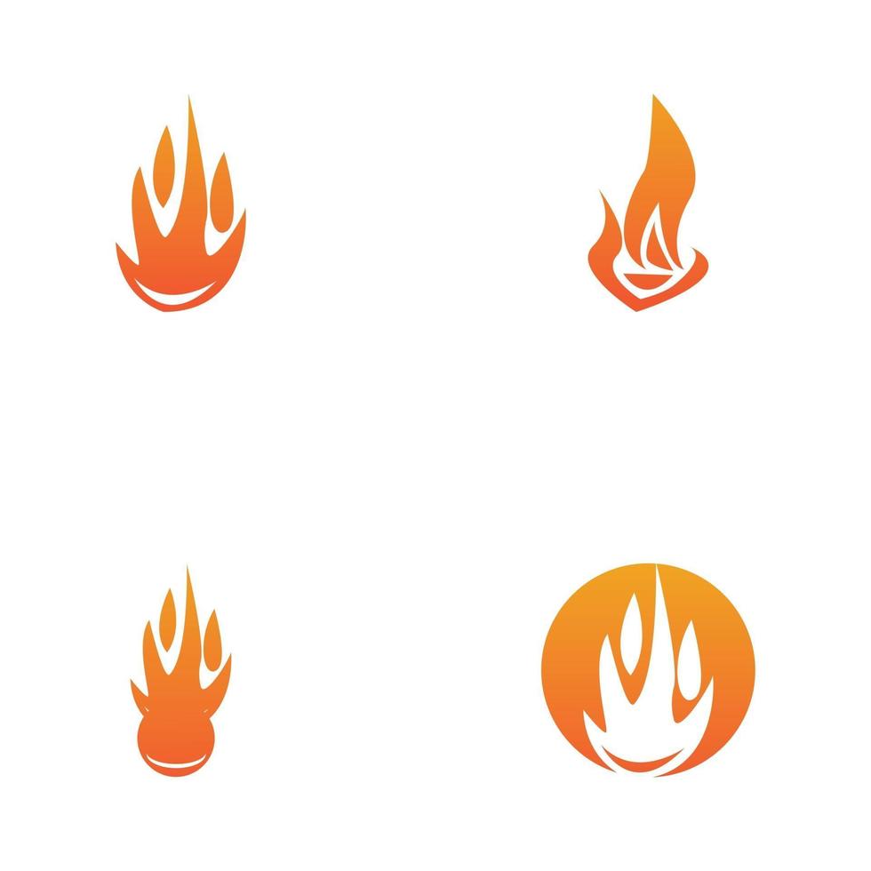 plantilla de vector de logotipo de llama de fuego