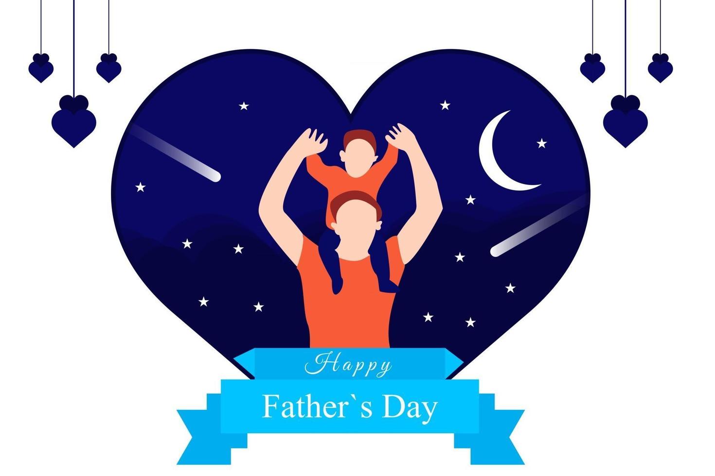 Fathers Day illustration background vector