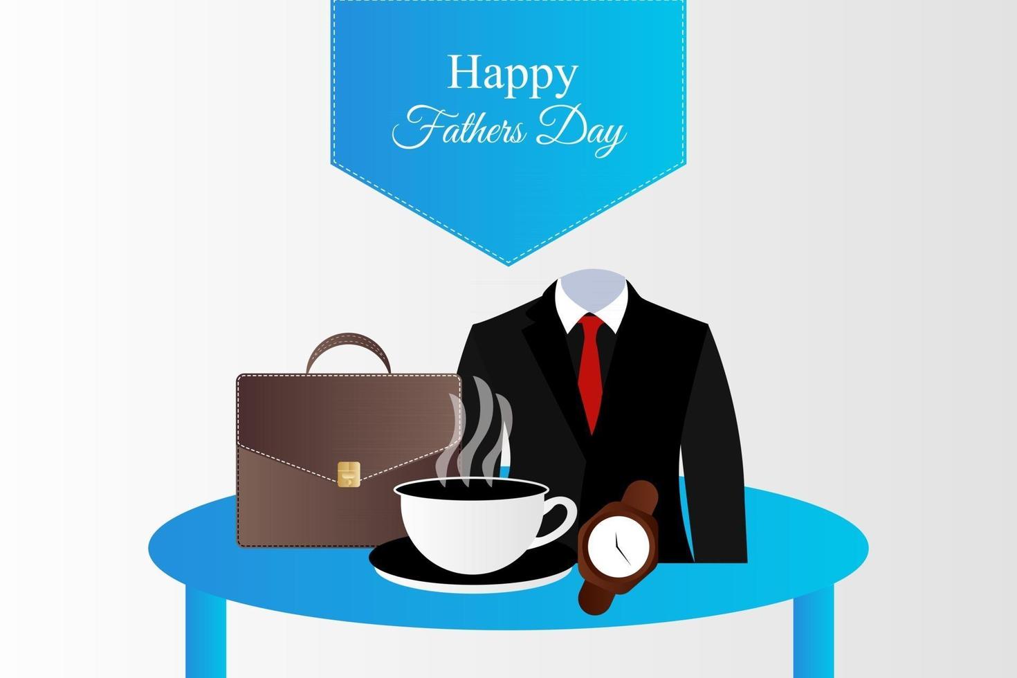 Fathers Day illustration background vector