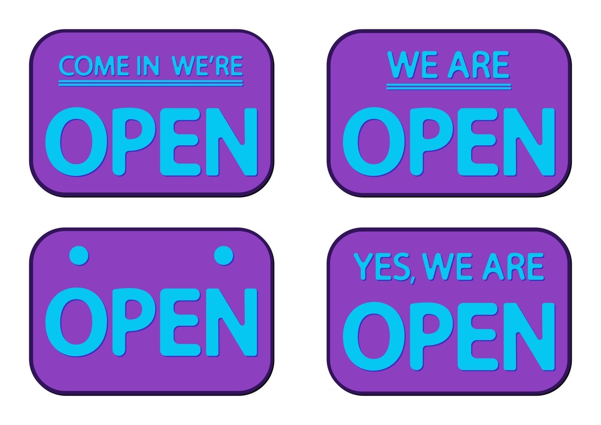 Yes open 2. Yes open 2