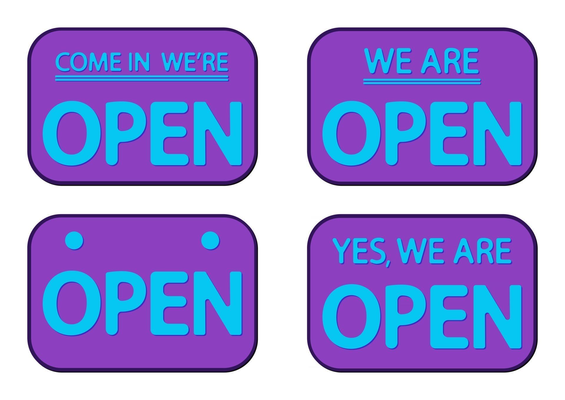 Yes we were. We are open. Yes we are open табличка на вход.