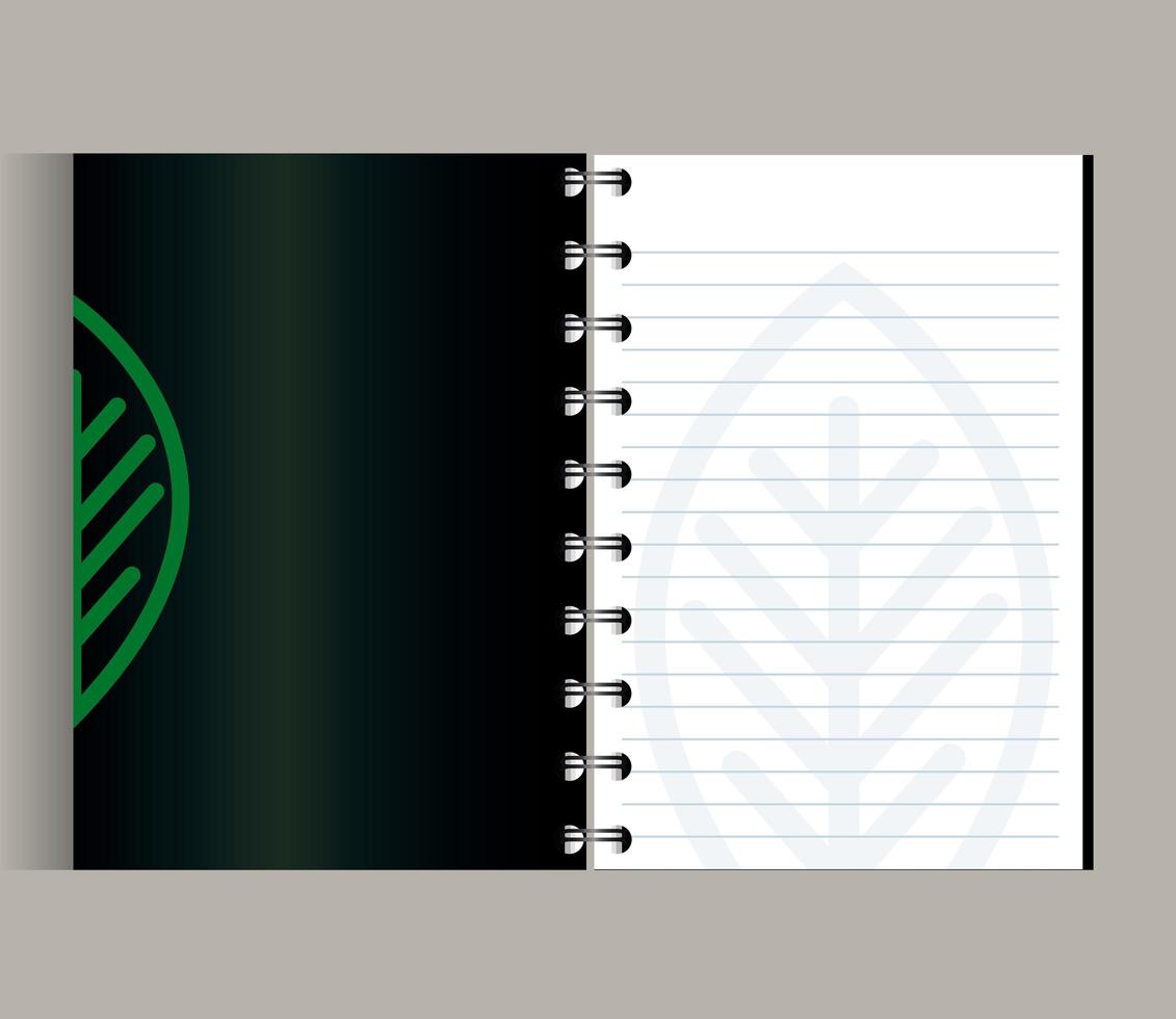 corporate identity brand mockup, notebook mockup vector