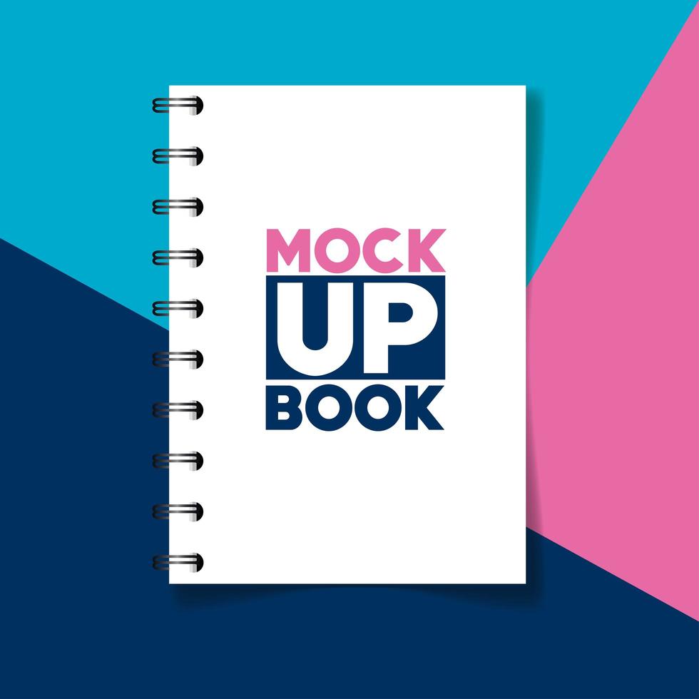 corporate identity branding mockup, mockup with notebook vector