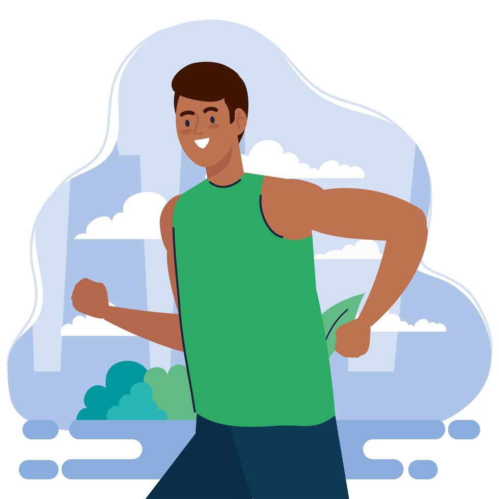 Man Running Outdoor Sport Recreation Concept 2620666 Vector Art At Man Running Outdoor Sport Recreation Concept 2620666 Vector Art At