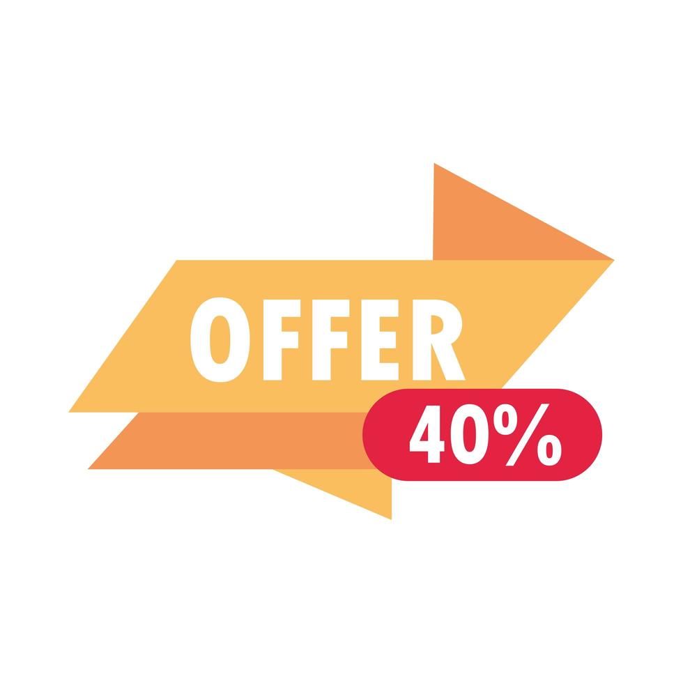 sale offer discount special banner over white background vector