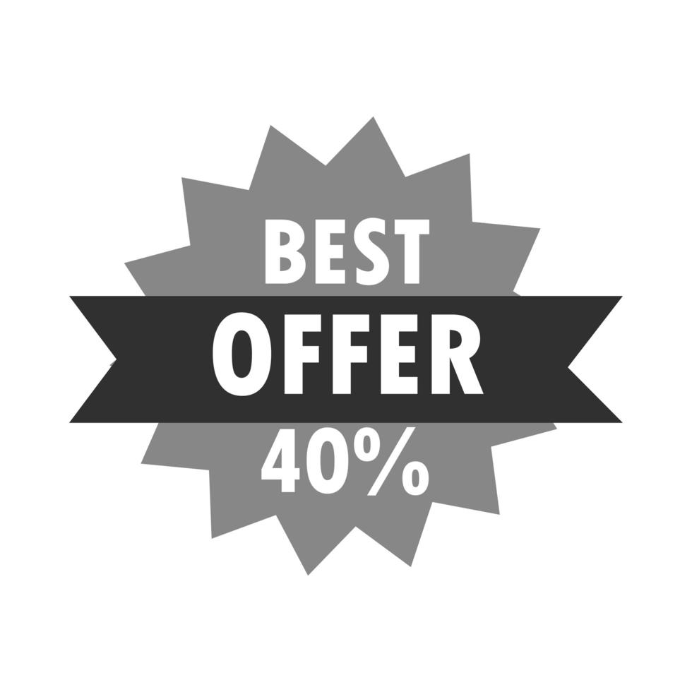 best sale offer discount starburst sticker over white background vector