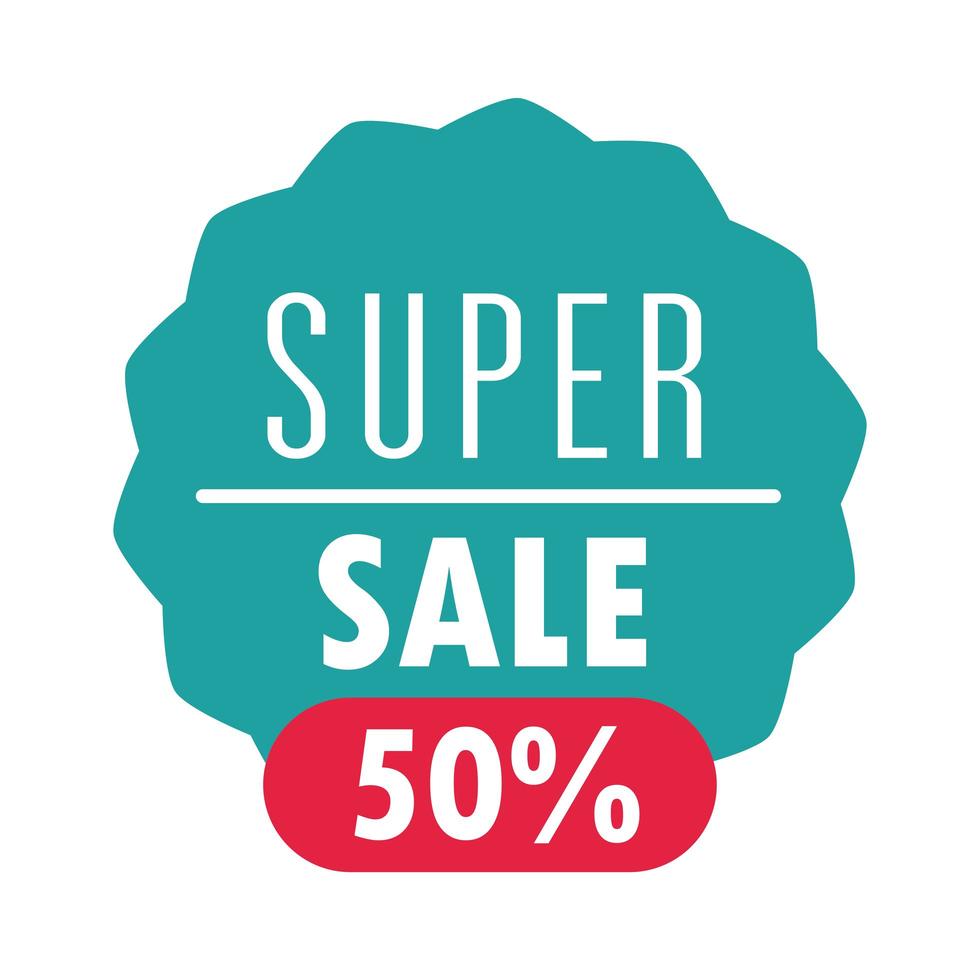 super sale offer discount commerce marketing label over white background vector