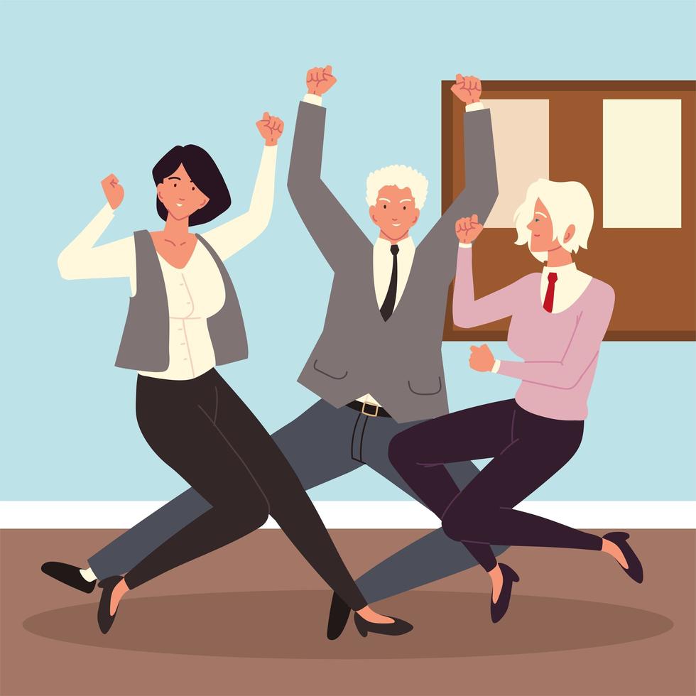 businessmen and woman vector