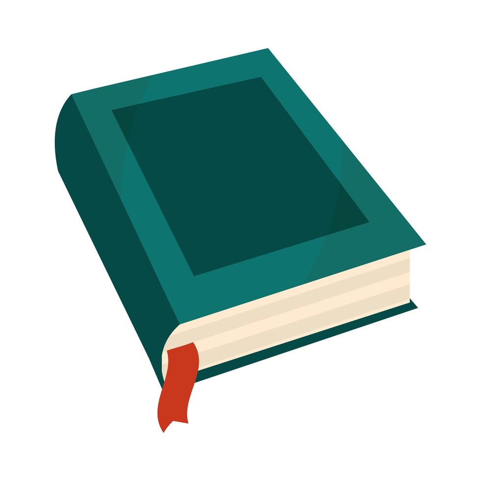 green book with bookmark reading and learning 2621314 Vector Art at