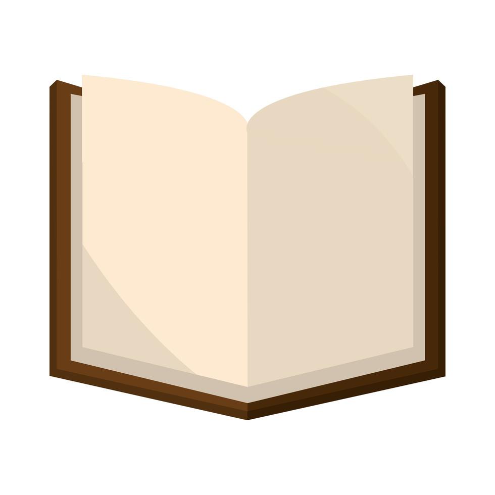 open book library educational or learning vector