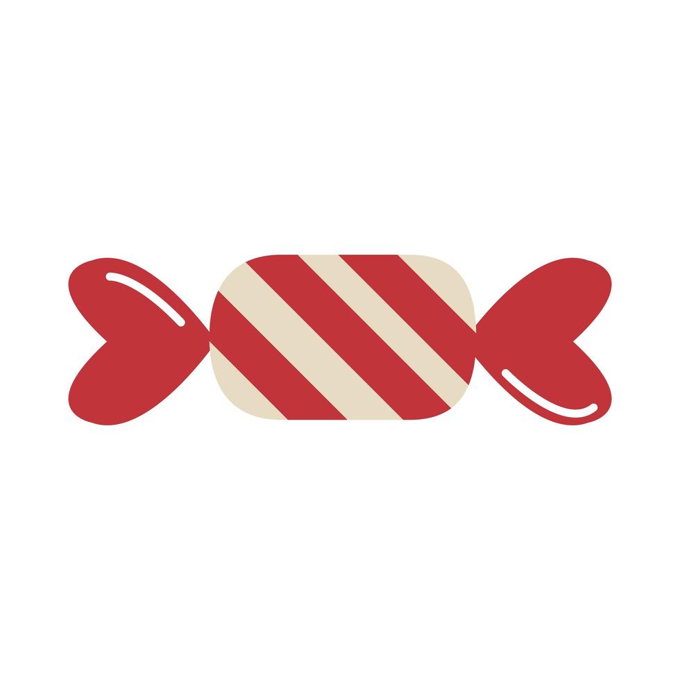 candy stripes wrap cartoon flat icon vector