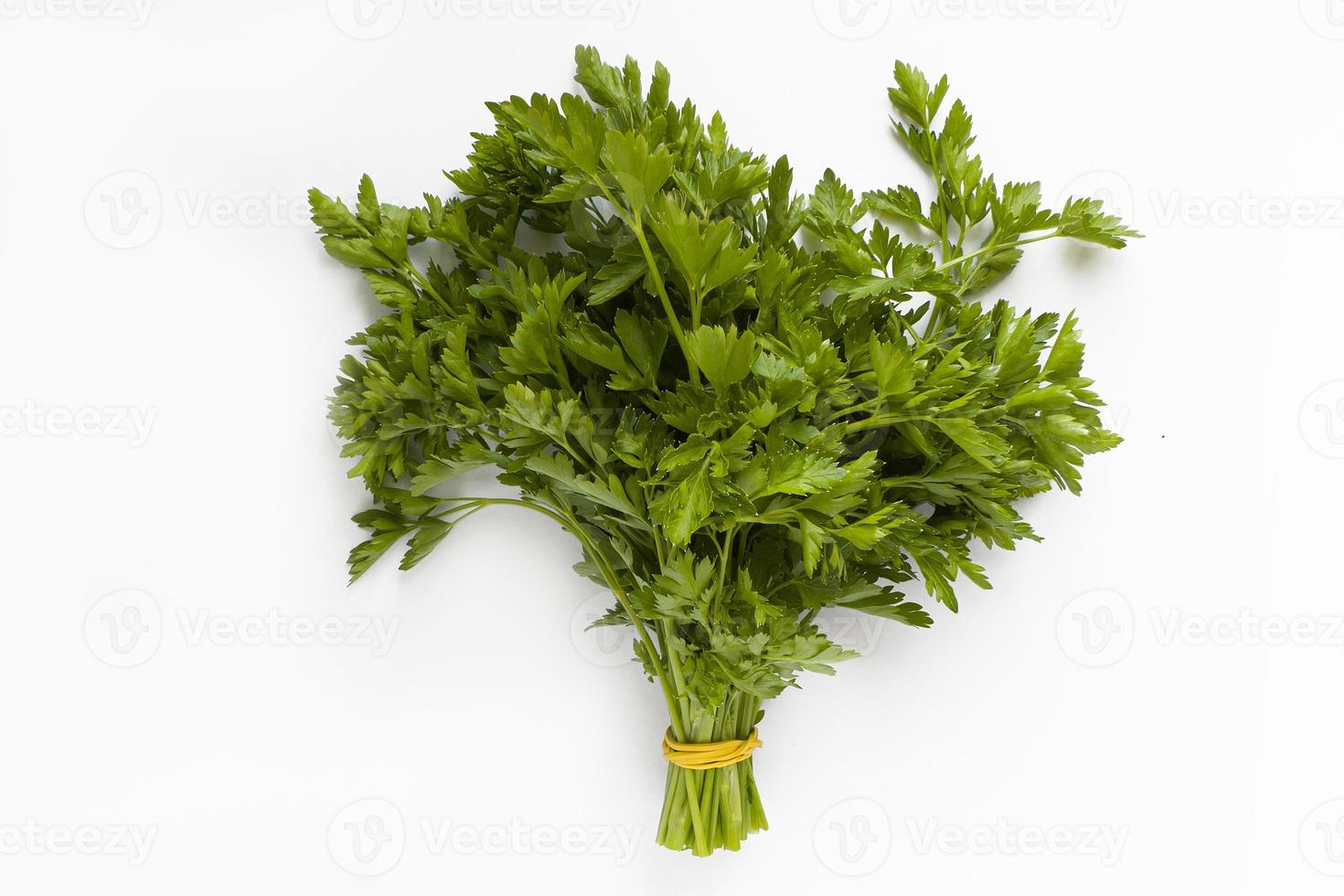 fresh parsley on a white background, isolate photo