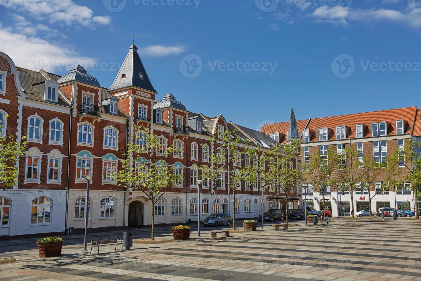 Edificio en la ciudad de Fredericia en Dinamarca foto