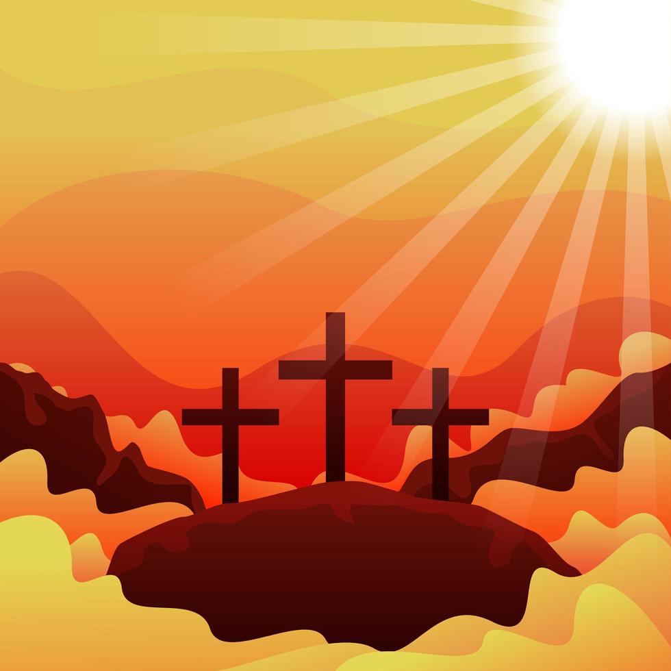 Good Friday Background vector