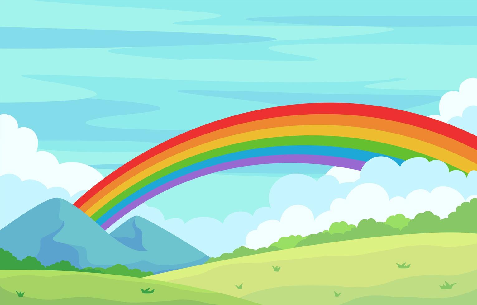 Rainbow Elements Background vector