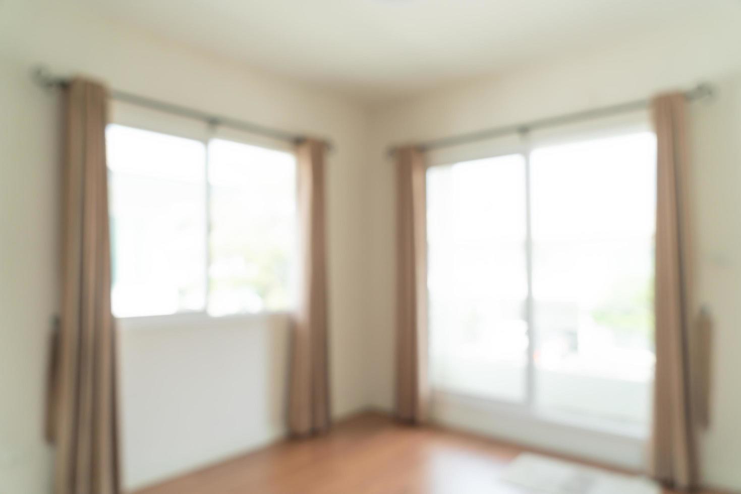 Abstract blur empty room in a house for background photo