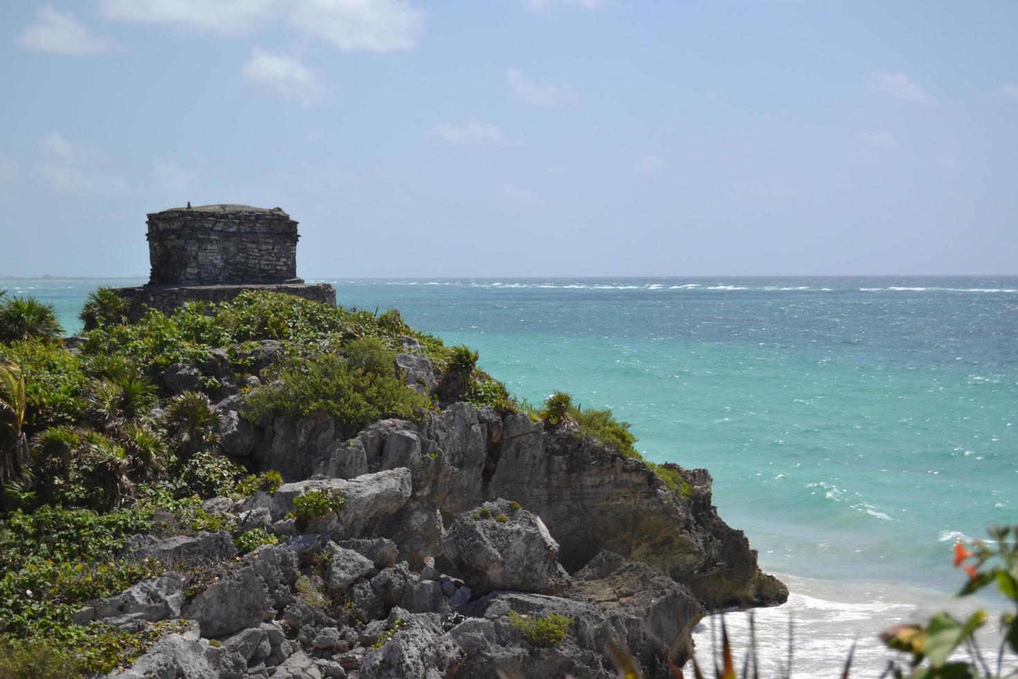 Ancient city on the beach photo