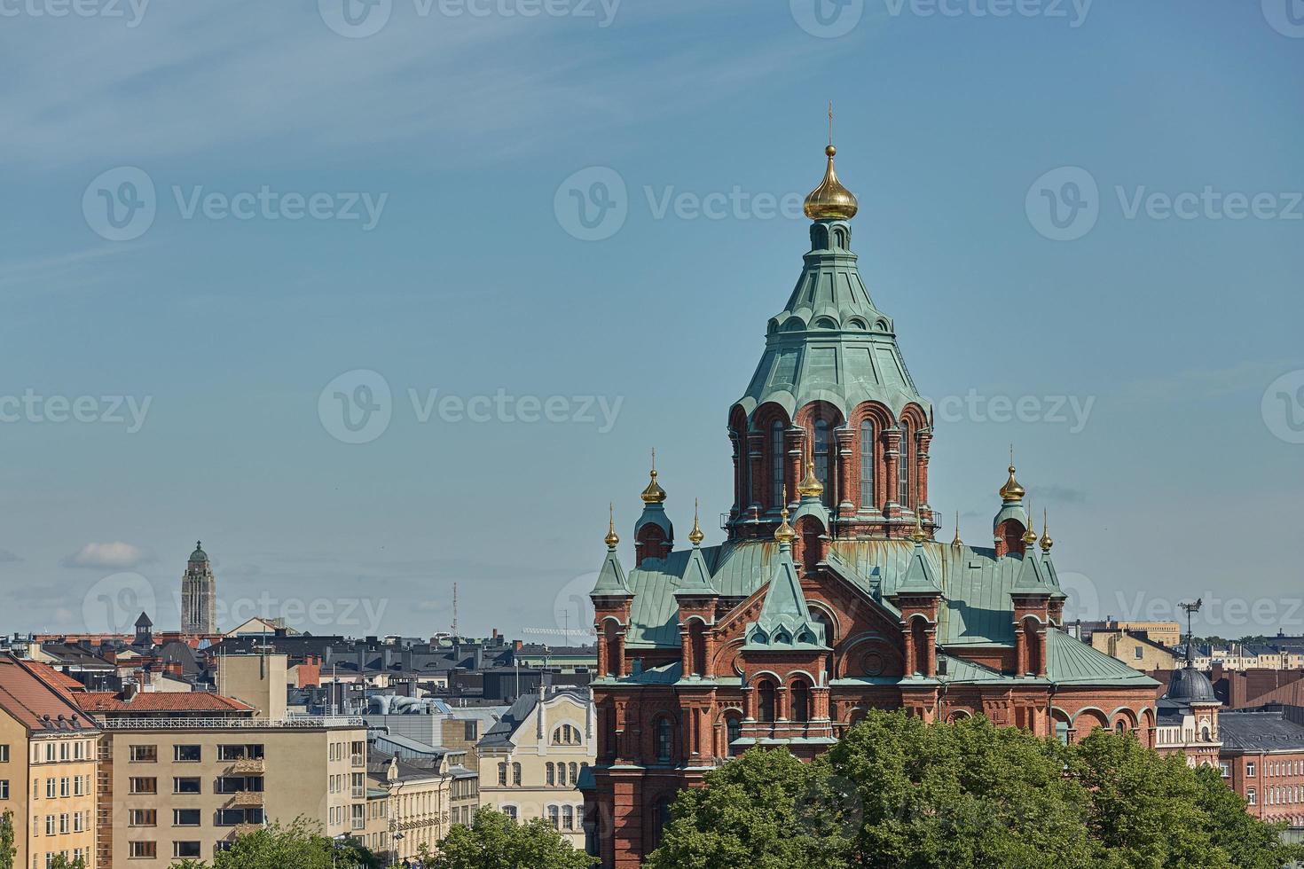 Catedral de Uspenski en Helsinki, Finlandia foto