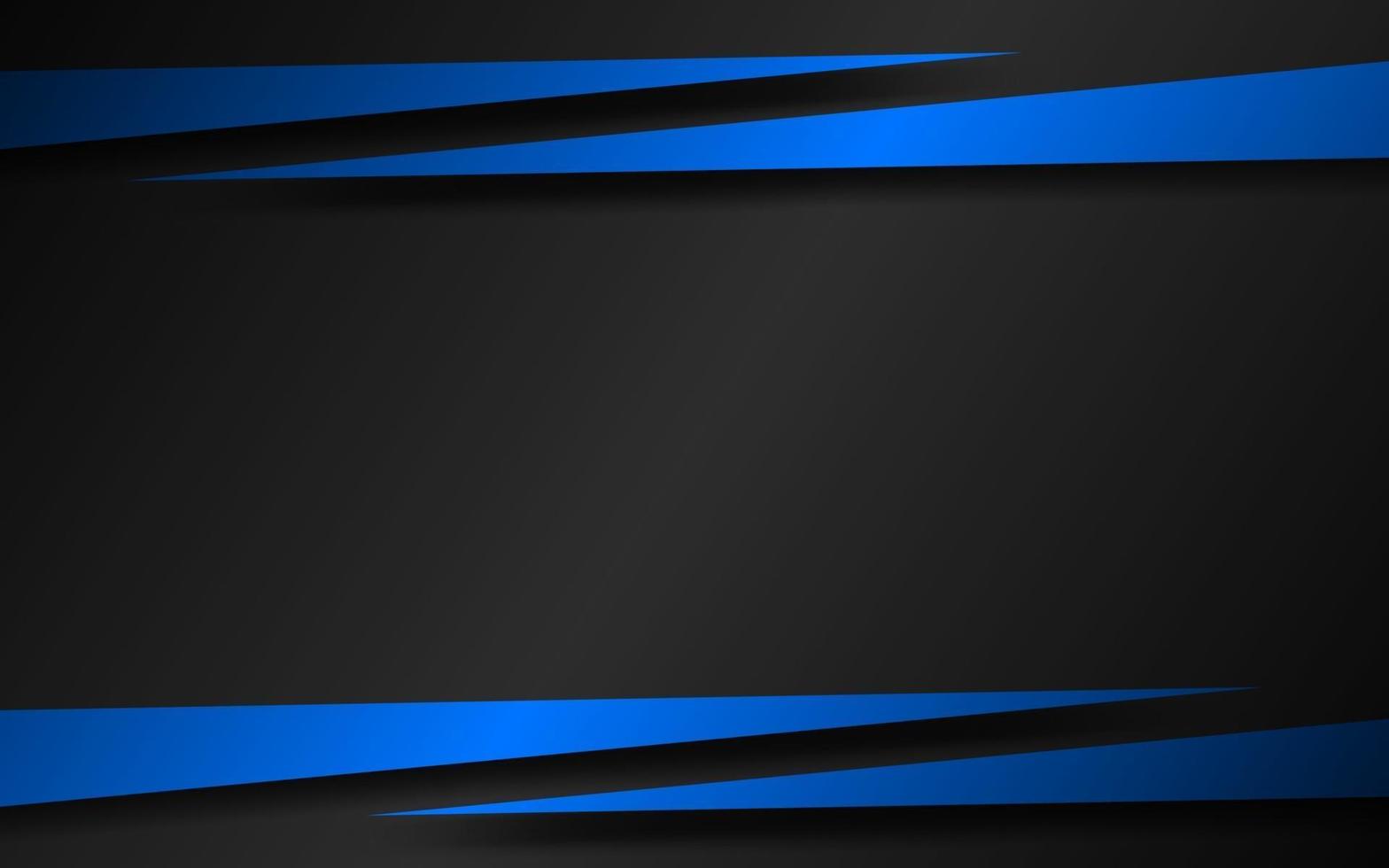 Black vector background with blue arrows. Modern template for your business and projects. Abstract widescreen background