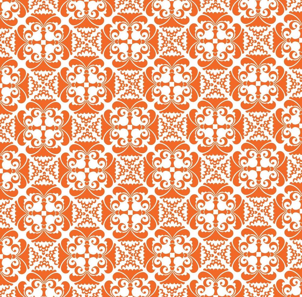 Abstract floral decorative pattern. Geometric arabesque ornament. Oriental ethnic Islamic Arab Indian motif. vector