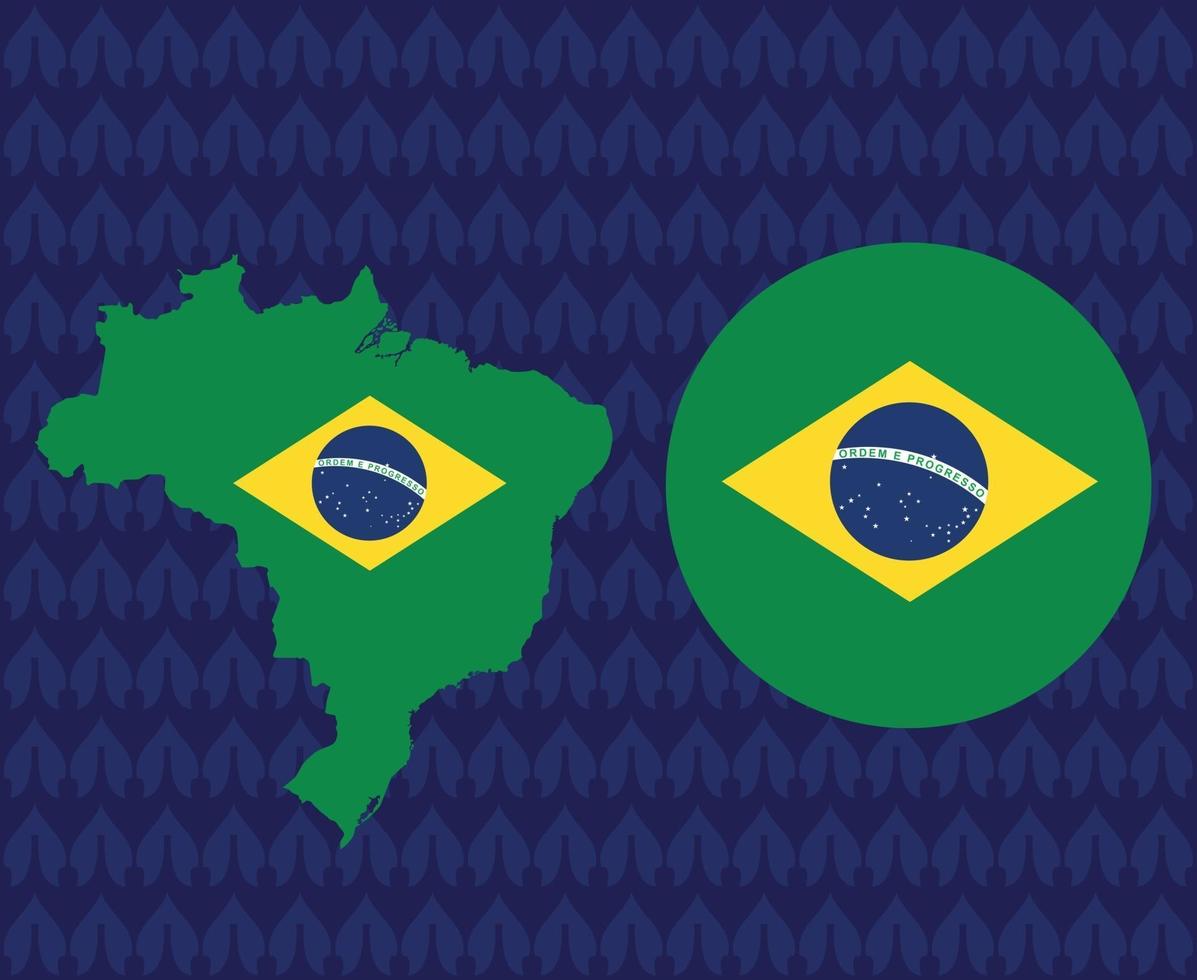 America Latine 2020 teams.America Latine soccer final.Brazil map vector