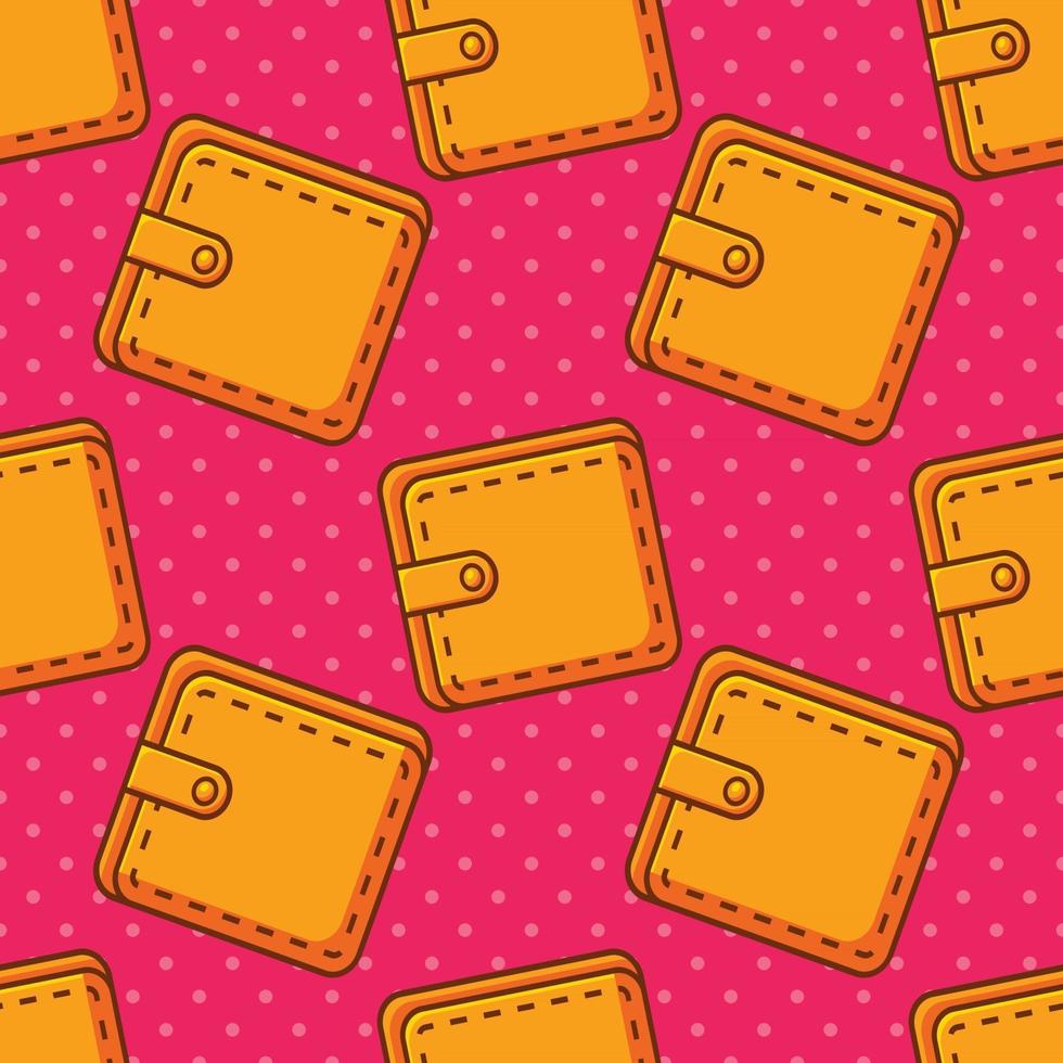 wallet seamless pattern illustration vector