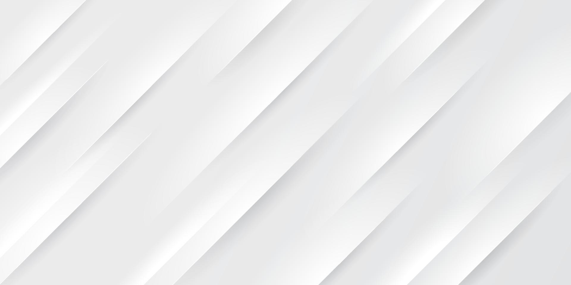 Color degradado blanco y gris abstracto con fondo de rayas de líneas oblicuas. patrón geométrico minimalista textura elegante moderna. concepto simple de corte de papel. ilustración vectorial vector