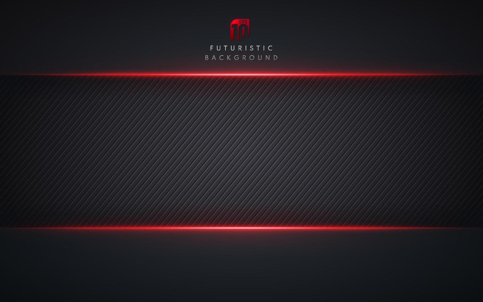Abstract template technology style metallic red shiny color black frame layout modern tech design background and line texture. Modern futuristic concept. Vector illustration