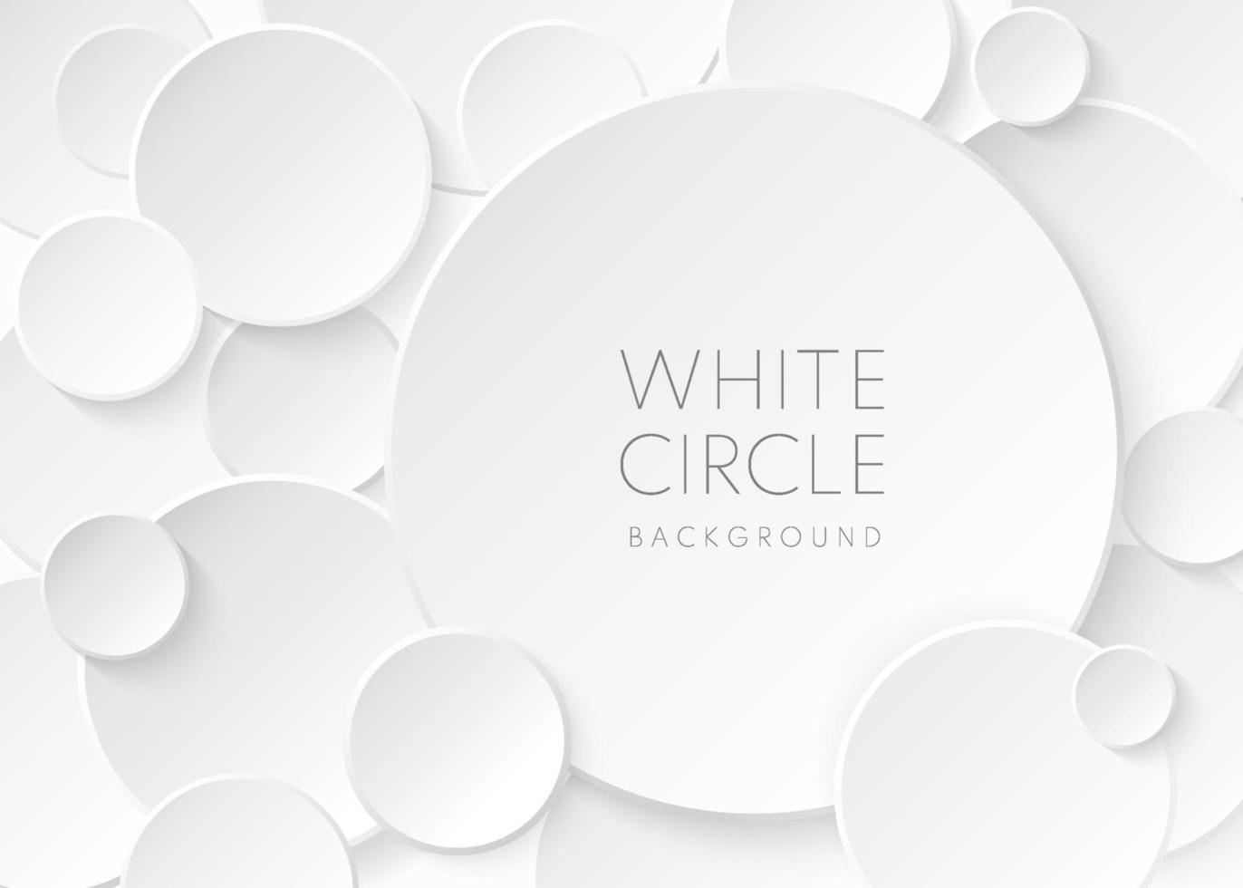 Abstract white and gray circles in paper cut style. Simple flat template  design for presentation, flyer, brochure background, website, front page,  book, etc. Vector illustration 2623630 Vector Art at Vecteezy