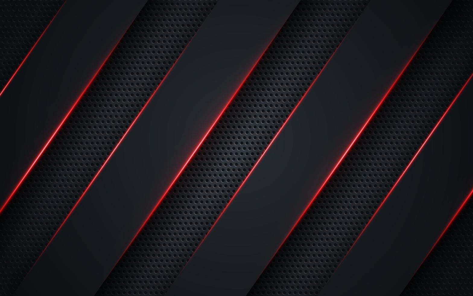 Abstract template technology style metallic red shiny color black layout modern tech design background. Modern futuristic concept. Vector illustration