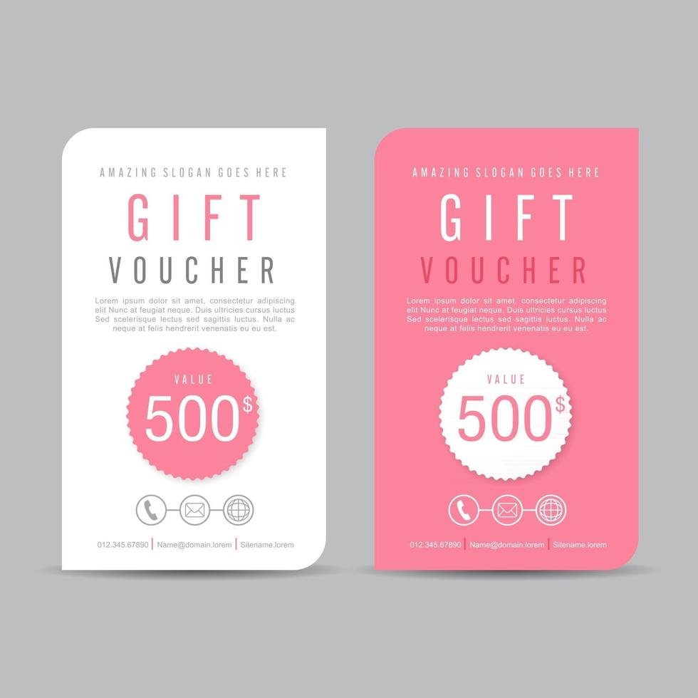 Gift Voucher discount template vector