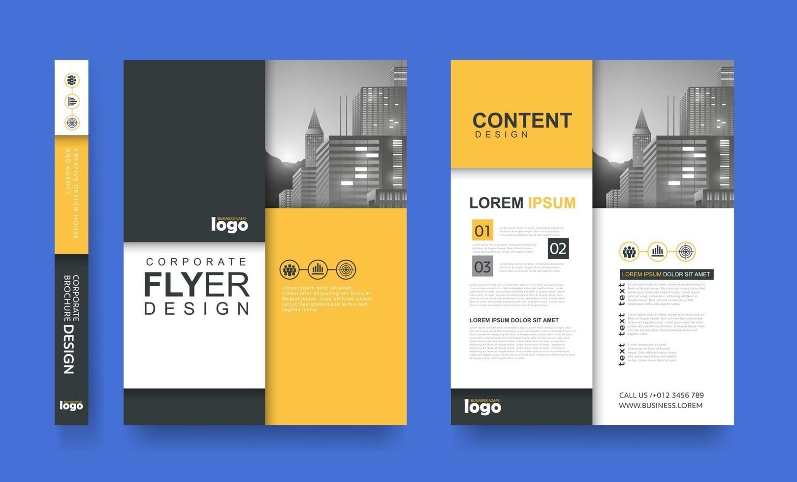 poster flyer pamphlet brochure cover design layout space for photo background vector