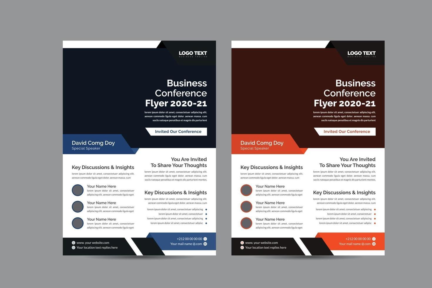 Business Conference Flyer 2623957 Vector Art at Vecteezy