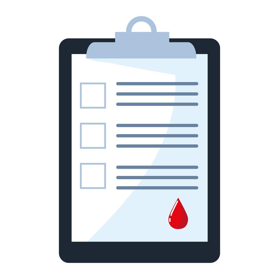 medical clipboard report vector