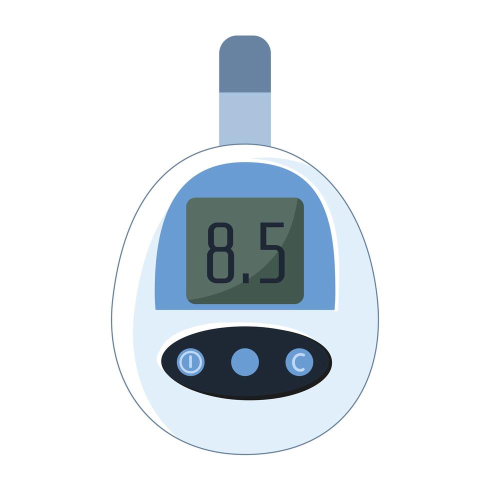 blood glucose meter vector