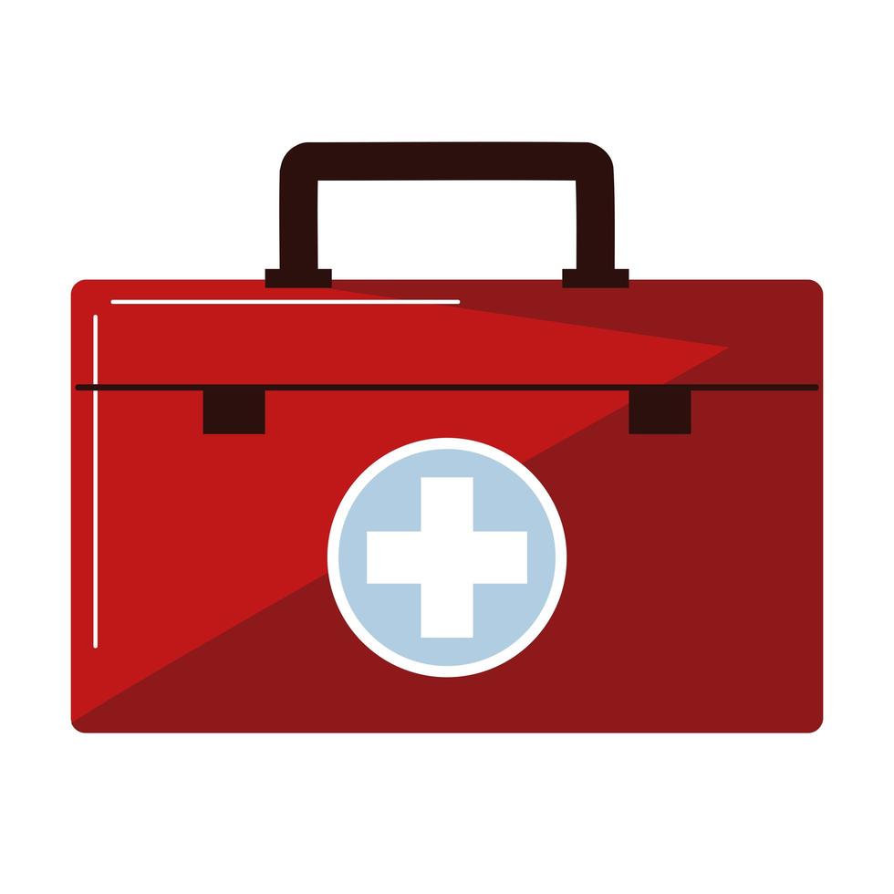 medical kit emergency vector